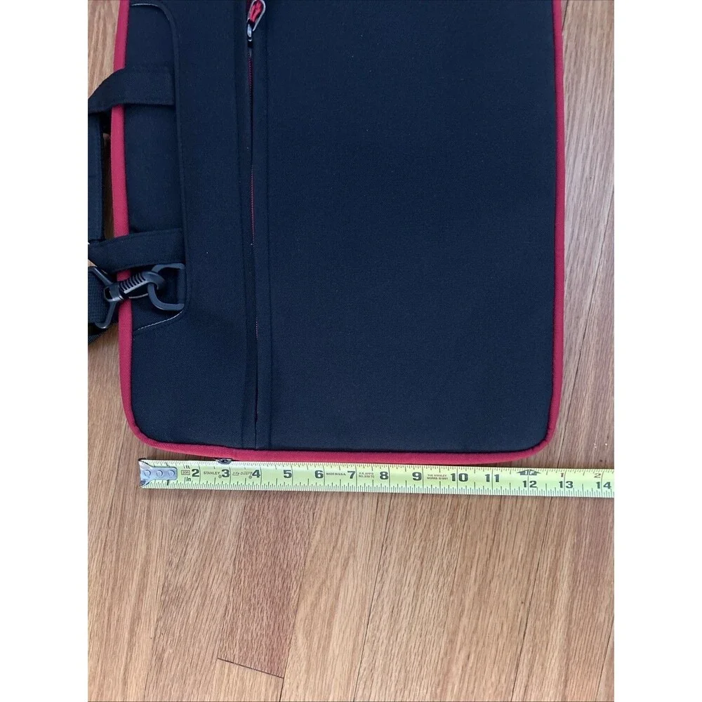 Laptop Case  Briefcase Water Resistant Shockproof Red Edge Bag